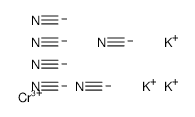 Potassium chromic cyanide structure, CAS 13601-11-1