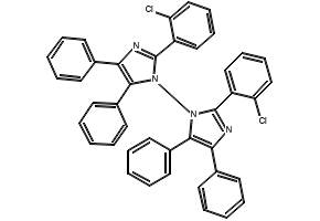 2,2'-Bis(2-chlorophenyl)-4,4',5,5'-tetraphenyl-1,2'-biimidazole structure, CAS 1707-68-2