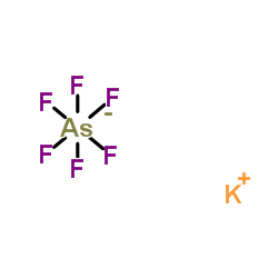 Potassium hexafluoroarsenate structure, CAS 17029-22-0