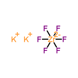 potassium hexafluorozirconate structure, CAS 16923-95-8