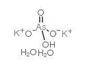 Potassium hydrogenarsenate dihydrate structure, CAS 308103-48-2
