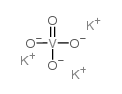 Potassium orthovanadate structure, CAS 14293-78-8