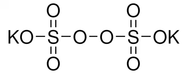 Potassium peroxydisulfate structure, CAS 7727-21-1