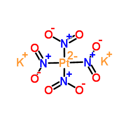 Potassium platinum nitrite structure, CAS 13815-39-9