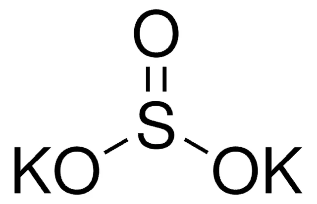 Potassium sulfite structure, CAS 10117-38-1