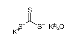 Potassium trithocarbonate monohydrate structure, CAS 19086-12-5