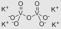 Potassium vanadate(pyro) structure, CAS 14638-93-8