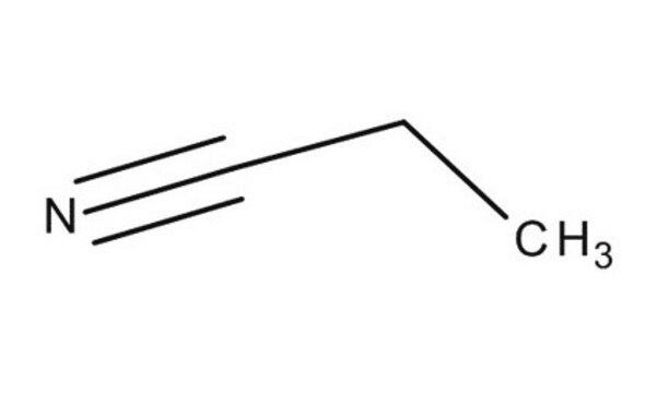 Propionitrile structure, CAS 107-12-0