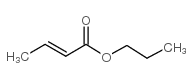 Propyl crotonate structure, CAS 10352-87-1