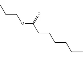 Propyl heptanoate structure, CAS 7778-87-2