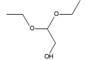 2,2-Diethoxyethanol structure, CAS 621-63-6
