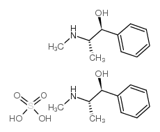 Pseudoephedrine sulphate structure, CAS 7460-12-0