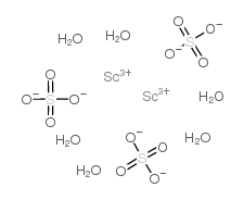 Scandium sulfate structure, CAS 13465-61-7
