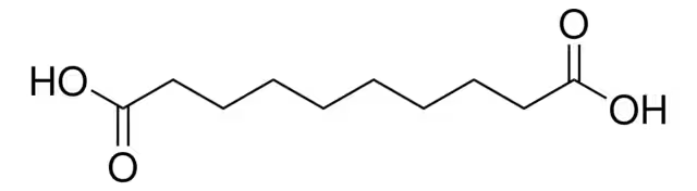 Sebacic acid structure, CAS 111-20-6