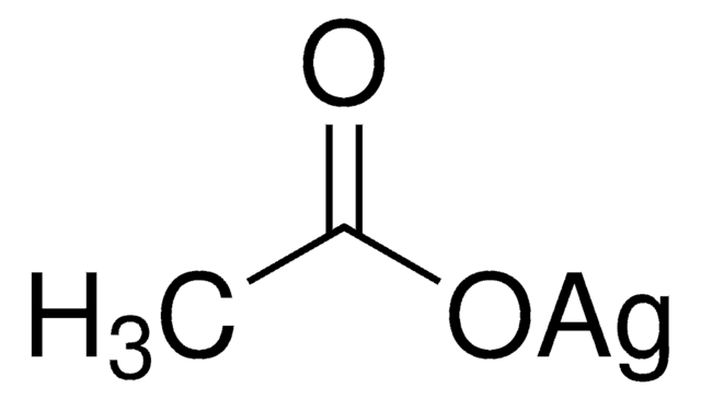 Silver acetate structure, CAS 563-63-3