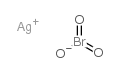 Silver bromate structure, CAS 7783-89-3