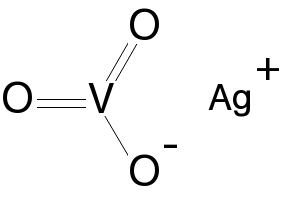 Silver metavanadate structure, CAS 13497-94-4