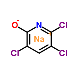 Sodium 3,5,6-trichloropyridin-2-olate structure, CAS 37439-34-2