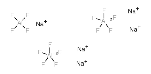 Sodium aluminum fluoride structure, CAS 1302-84-7