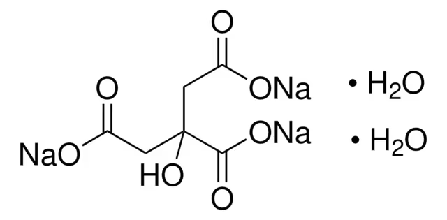 Trisodium citrate dihydrate structure, CAS 6132-04-3