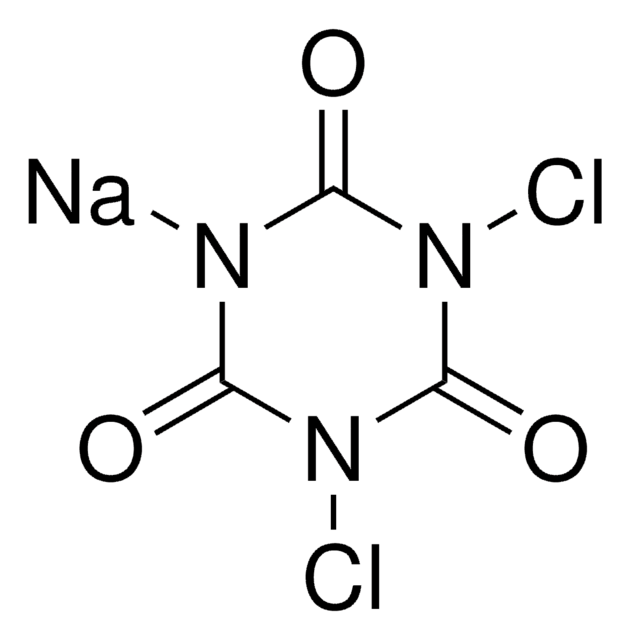 Sodium dichloroisocyanurate structure, CAS 2893-78-9