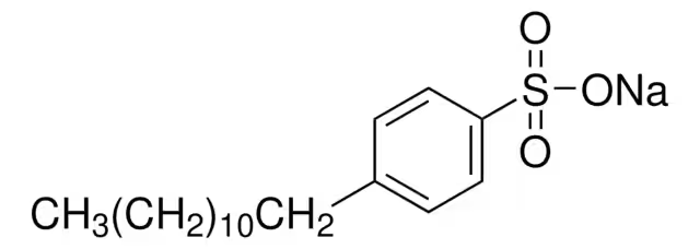 Sodium dodecyl benzene sulfonate structure, CAS 25155-30-0