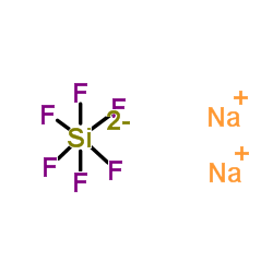 Sodium fluorosilicate structure, CAS 16893-85-9