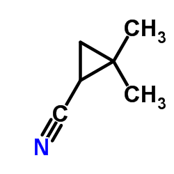 2,2-Dimethylcyclopropanecarbonitrile structure, CAS 5722-11-2