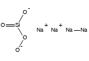 Sodium orthosilicate structure, CAS 13472-30-5
