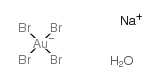 Sodium tetrabromooaurate(III) structure, CAS 10378-49-1
