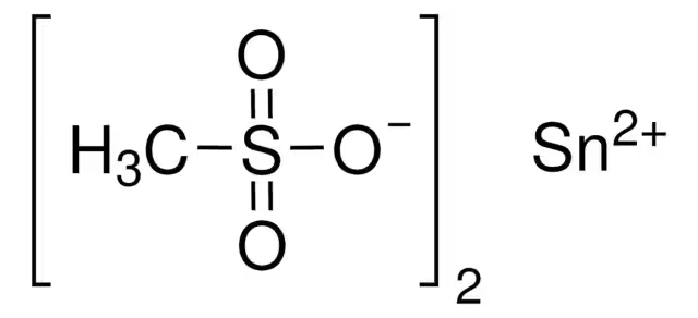 Stannous methanesulfonate structure, CAS 53408-94-9
