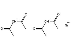 Strontium 2,4-pentanedionate structure, CAS 12193-47-4