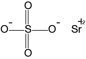 Strontium sulphate structure, CAS 7759-02-6