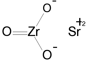 Strontium zirconate structure, CAS 12036-39-4