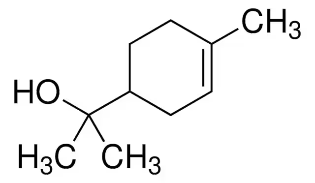 Terpineol structure, CAS 8000-41-7