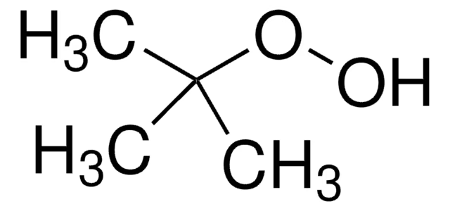 tert-Butyl hydroperoxide structure, CAS 75-91-2