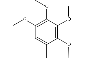 2,3,4,5-Tetramethoxytoluene structure, CAS 35896-58-3