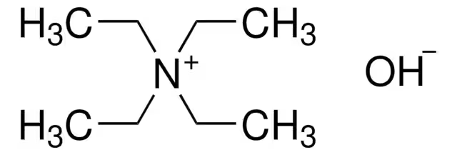 Tetraethyl ammonium hydroxide structure, CAS 77-98-5