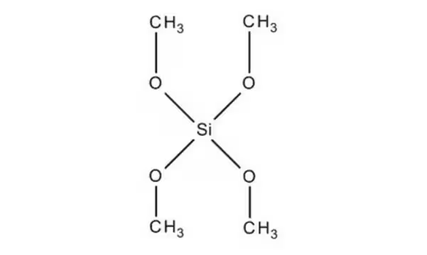 Tetramethyl orthosilicate structure, CAS 681-84-5