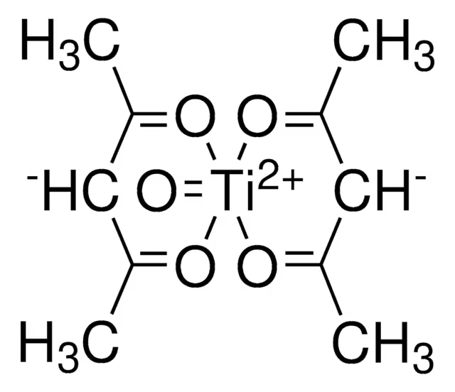 Titanium(IV) oxide bis(acetylacetonate) structure, CAS 14024-64-7