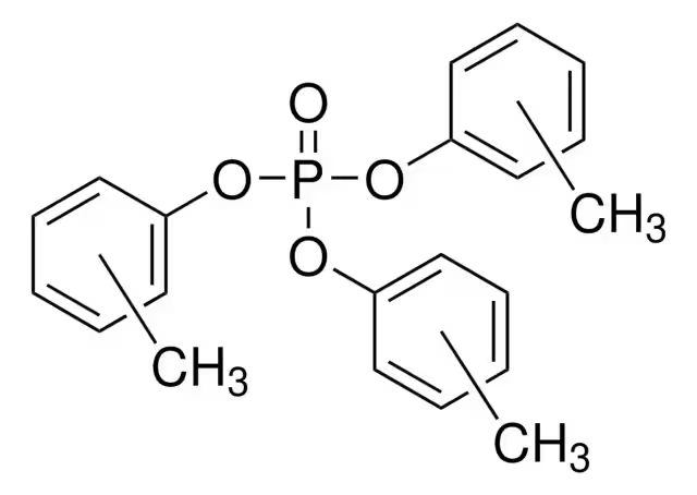 Tricresyl phosphate structure, CAS 1330-78-5