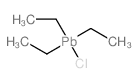 Triethyllead chloride structure, CAS 1067-14-7