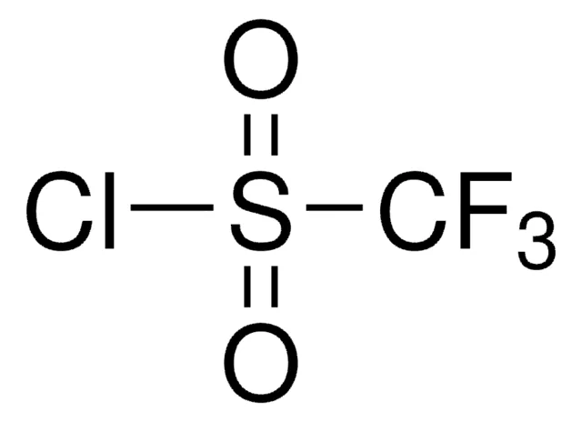 Trifluoromathanesulfonyl chloride structure, CAS 421-83-0