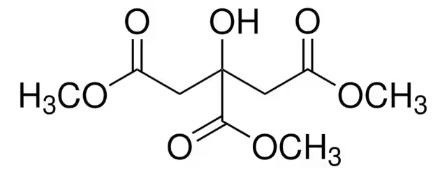 Trimethyl citrate structure, CAS 1587-20-8