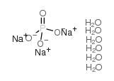 Tri-sodium phosphate hexahydrate structure, CAS 15819-50-8