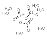 Uranium nitrate hydrate structure, CAS 13520-83-7