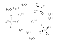 Ytterbium sulfate octahydrate structure, CAS 10034-98-7
