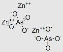 Zinc arsenate structure, CAS 1303-39-5