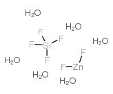 Zinc silicofluoride hexahydrate structure, CAS 18433-42-6