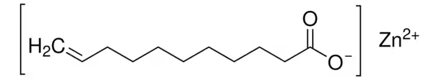 Zinc undecylenate structure, CAS 557-08-4
